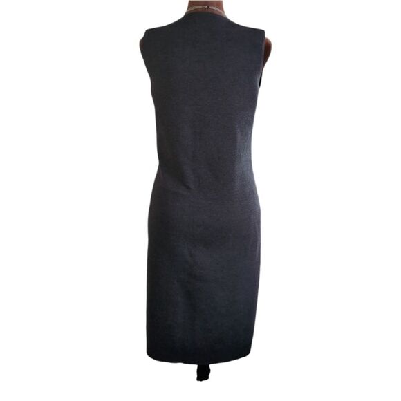 Minimalist grey midi knit sweater dress size S 💯wool NWOT - Picture 11 of 13